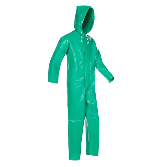 Combinaison de protection chimique PVC vert, XL
